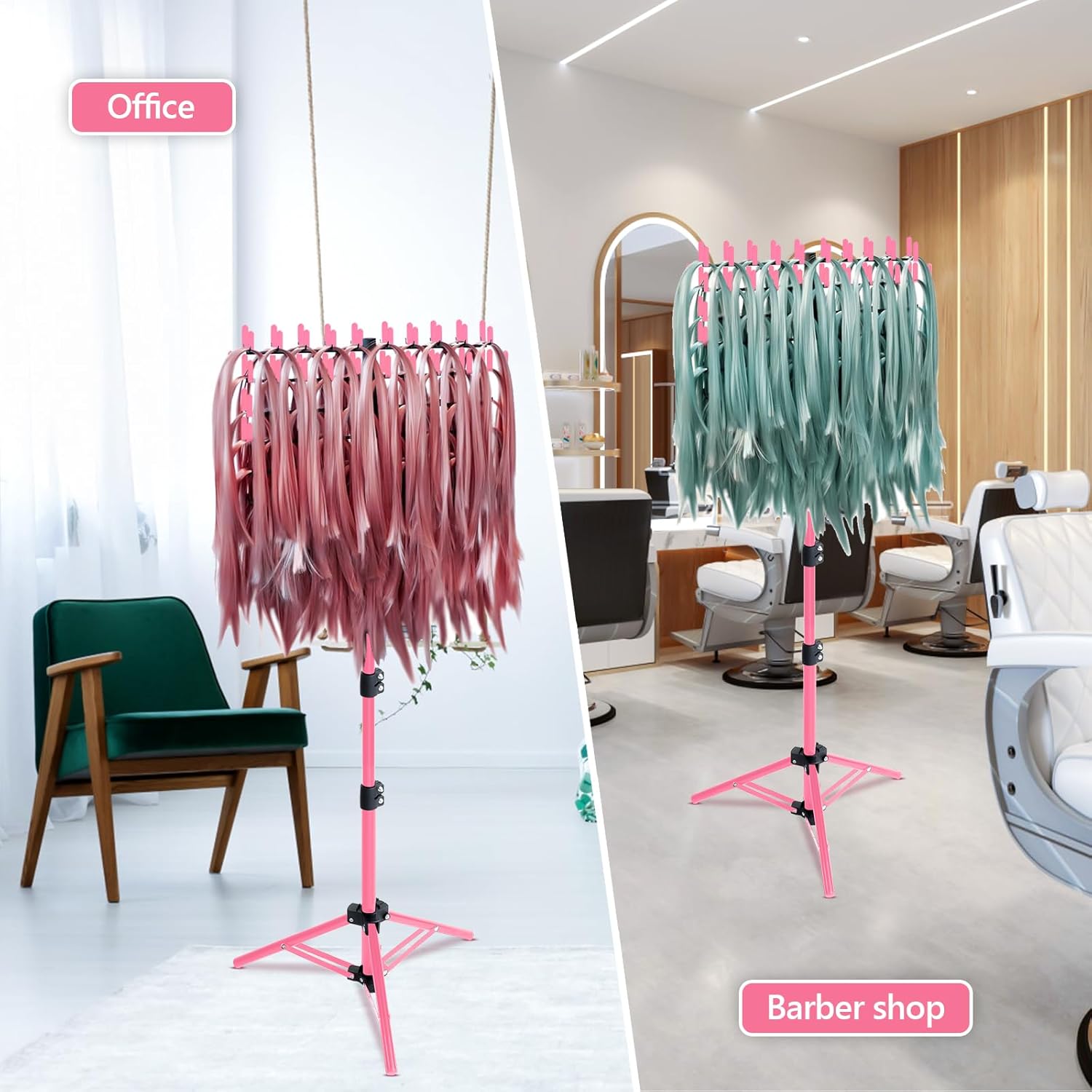Eastdone - Soporte para trenzar cabello, soporte para extensiones d...