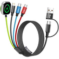 Travel Essentials - Cargador de Apple Watch, doble tipo C, cable de...