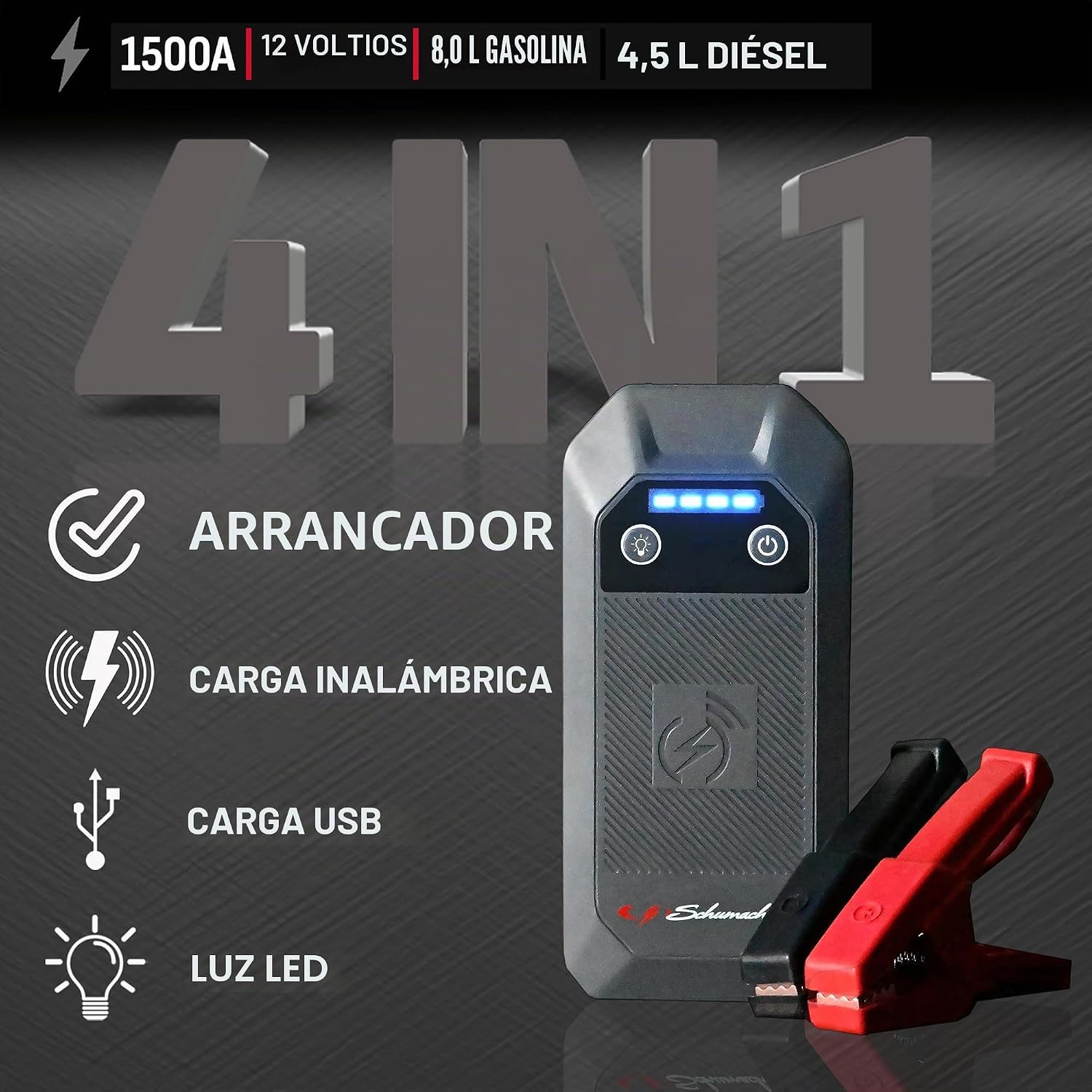 Schumacher Electric 12V Arrancador de litio portátil y pack de ener...