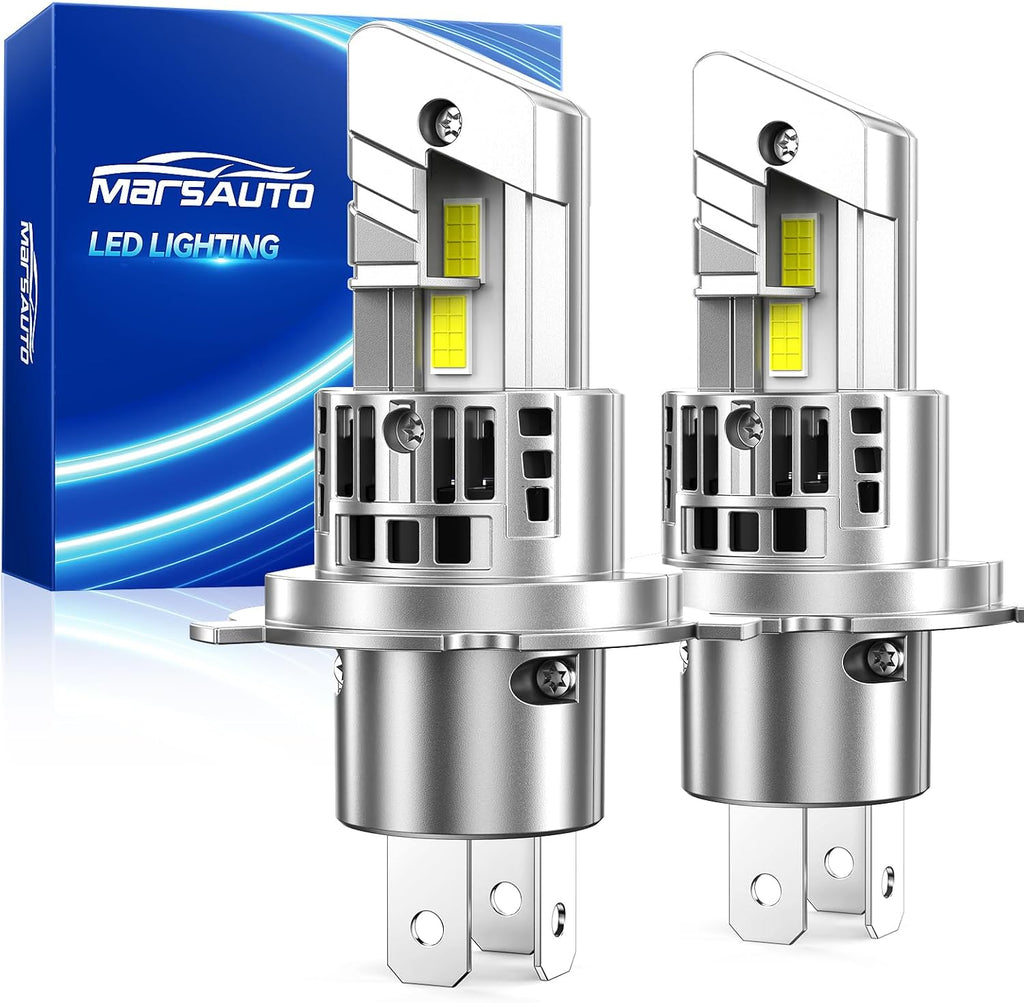 Marsauto Bombillas LED H4 de la serie M2P, bombillas H4 de tamaño m...