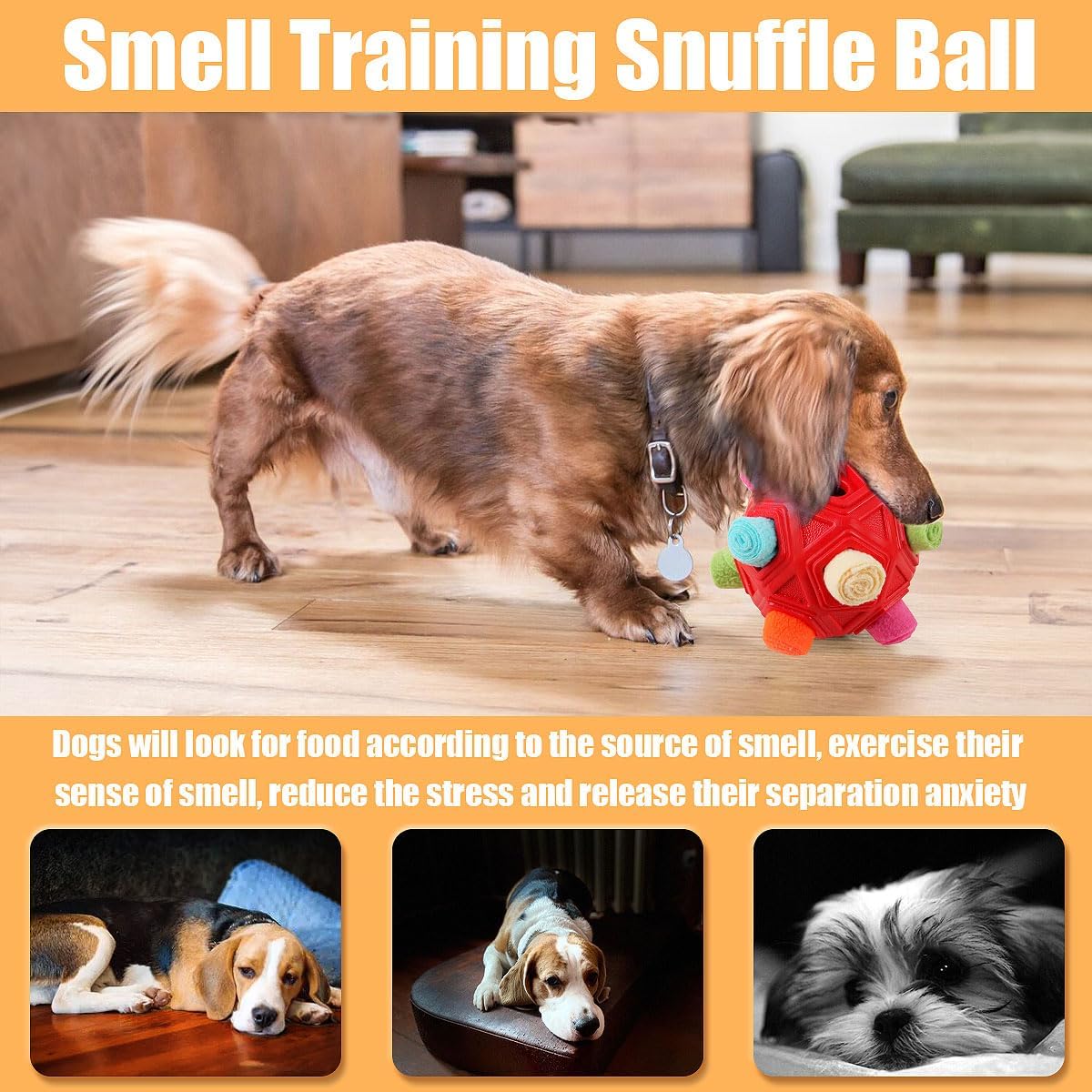 Petration Pelota Olfateadora para Perros - Juguetes de Rompecabezas...