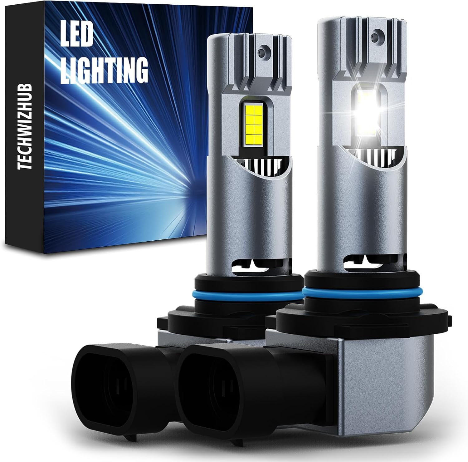 TechWizHub Bombillas LED 9005\/HB3, 24000 lm de brillo, 6500 K luz...