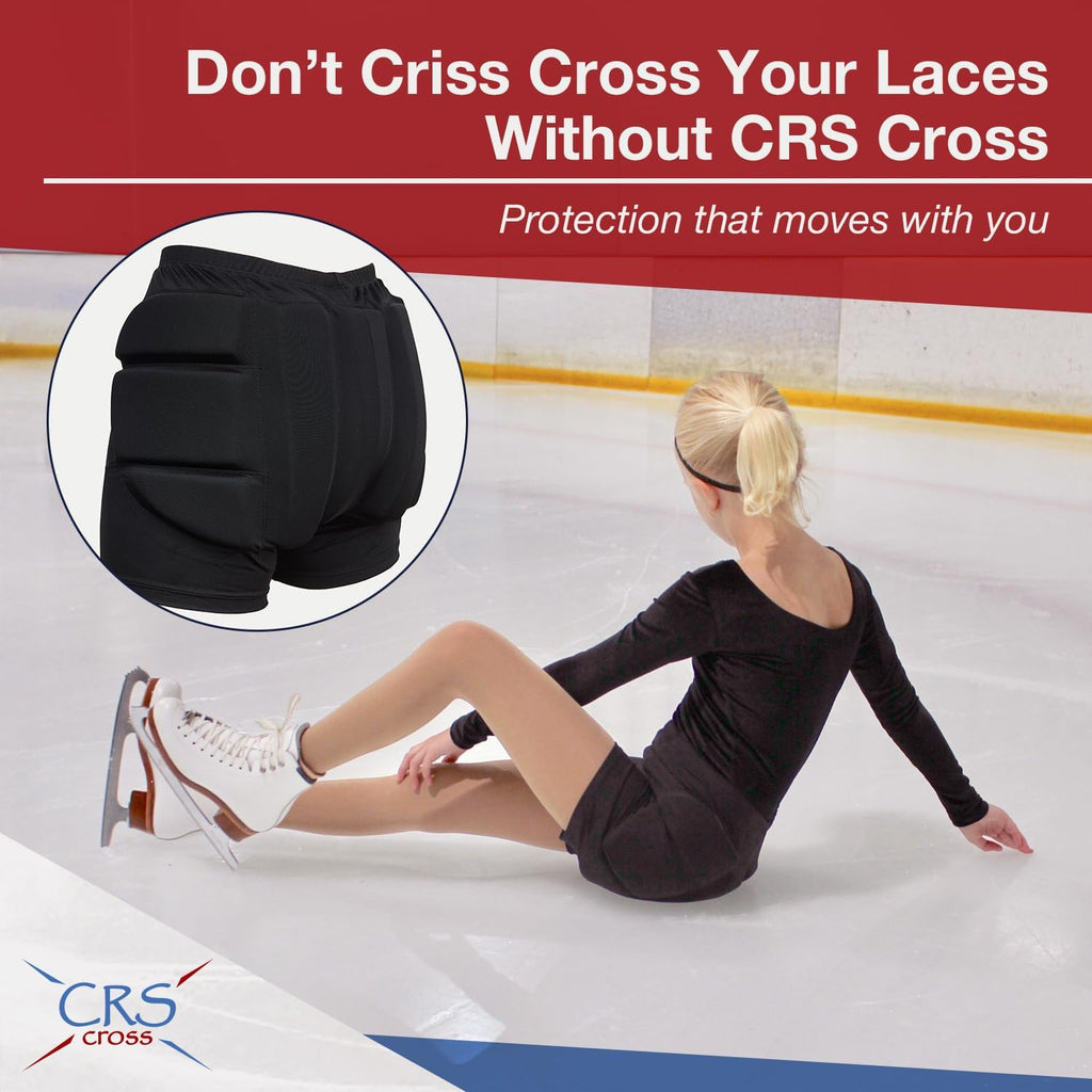 CRS Cross Padded Figure Skating Shorts. Crash Pad Pants for Hip \/...