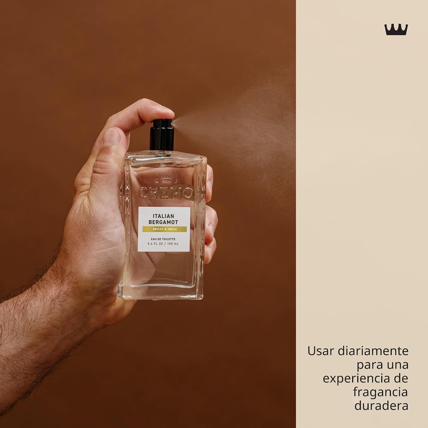 Cremo Colonia para hombres \u2013 Espray de colonia italiana de ber...