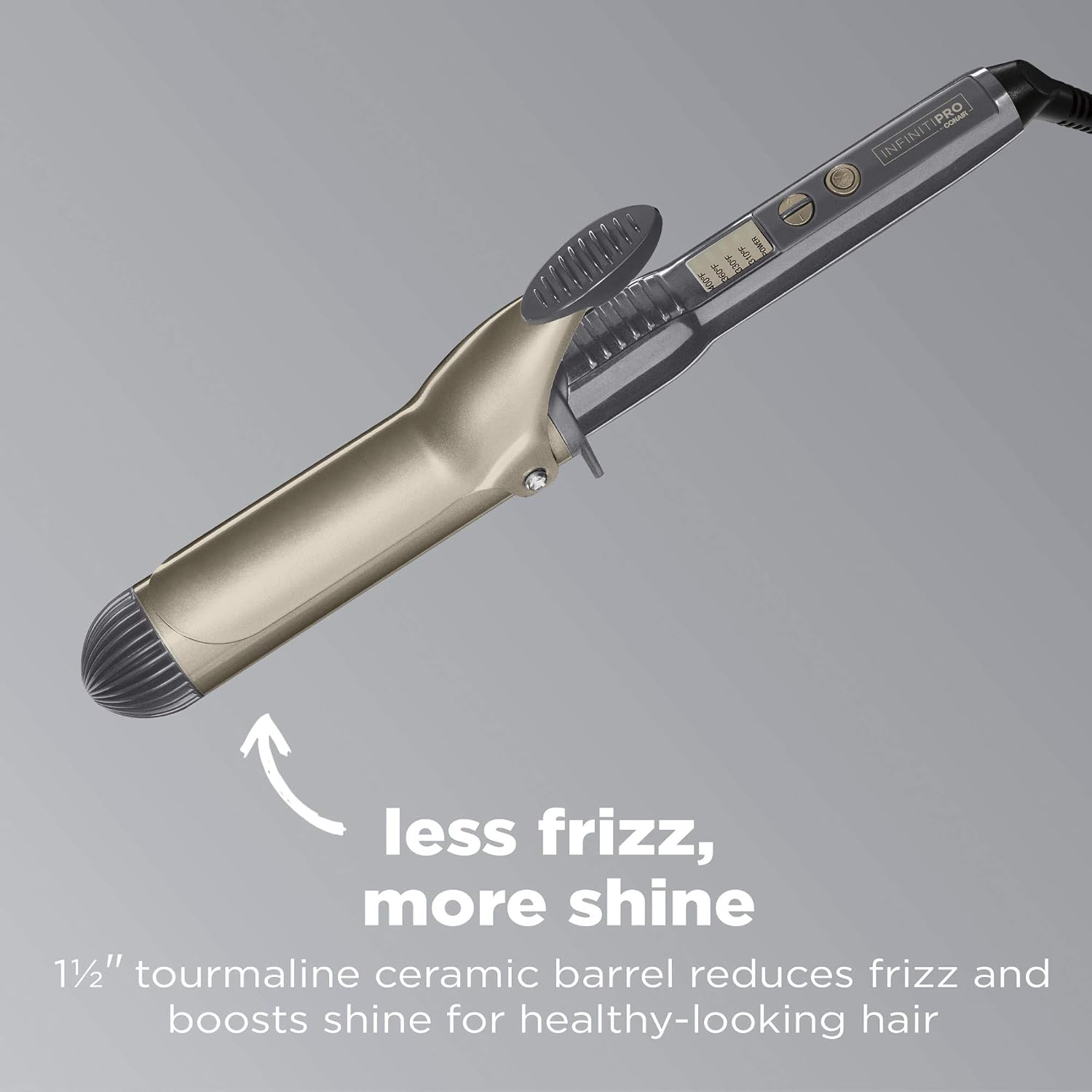 Rizador profesional Conair Infiniti de cerámica turmalina, Negro