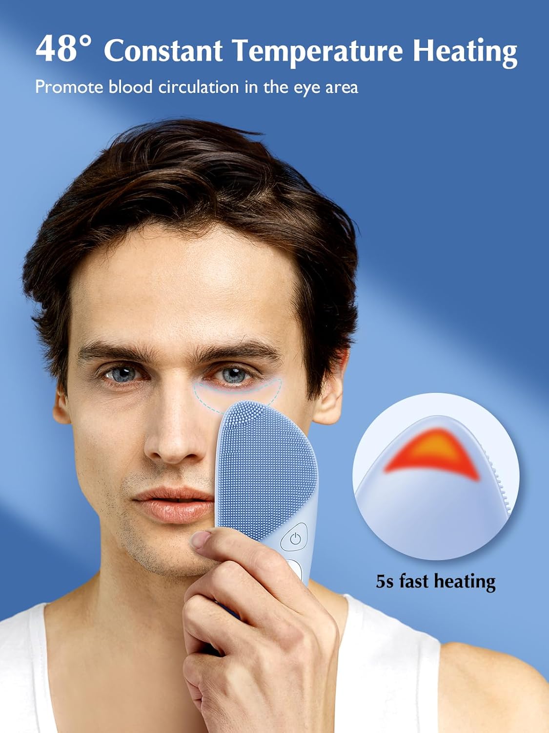 COSLUS Cepillo de Limpieza Facial de Silicona Depurador Facial: IPX...