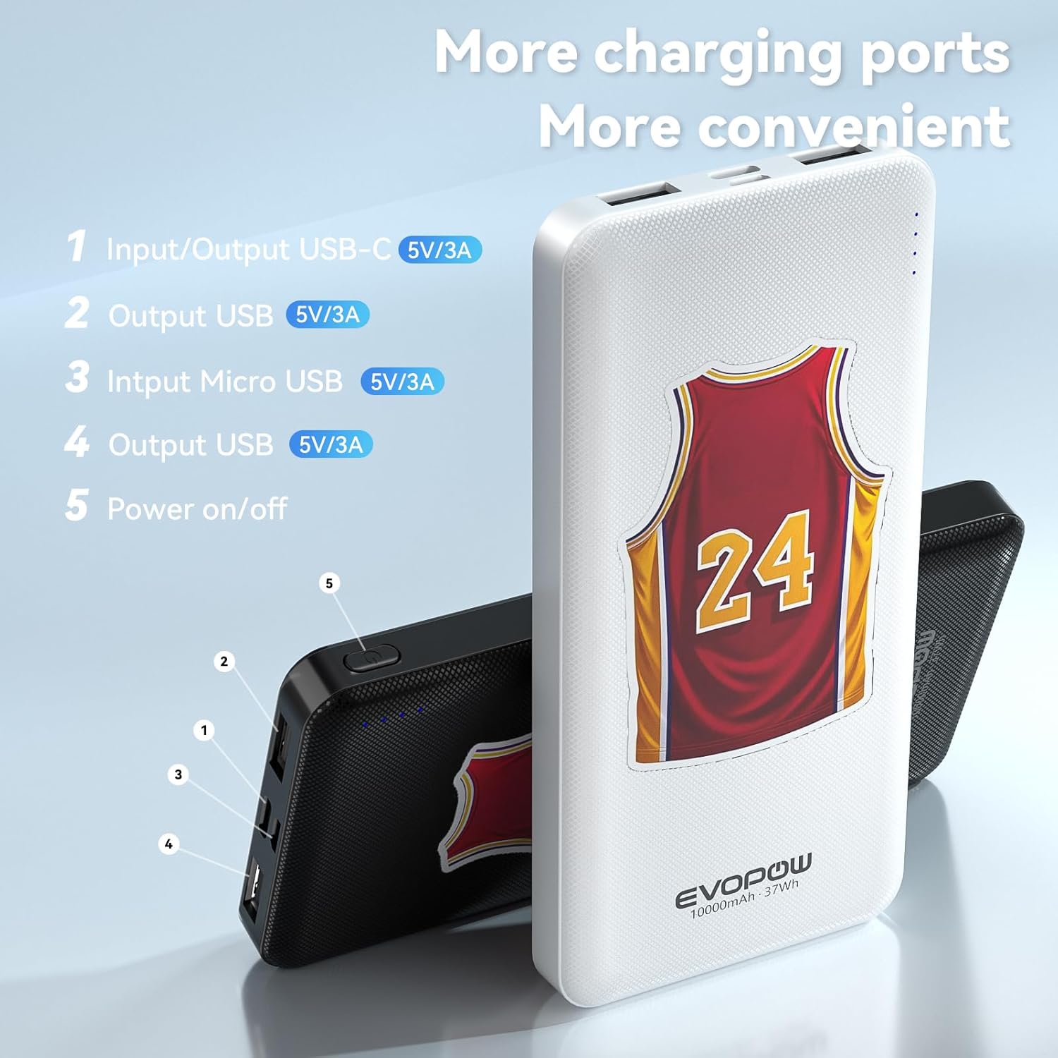 Paquete de 2 cargadores portátiles de batería de 10000 mAh, batería...
