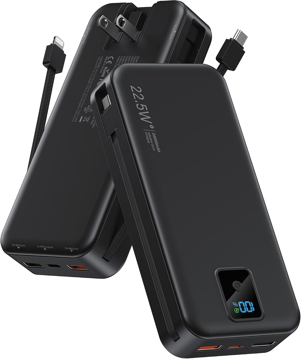 Cargador portátil, Batería externa de 20000 mAh con 22.5W de carga...