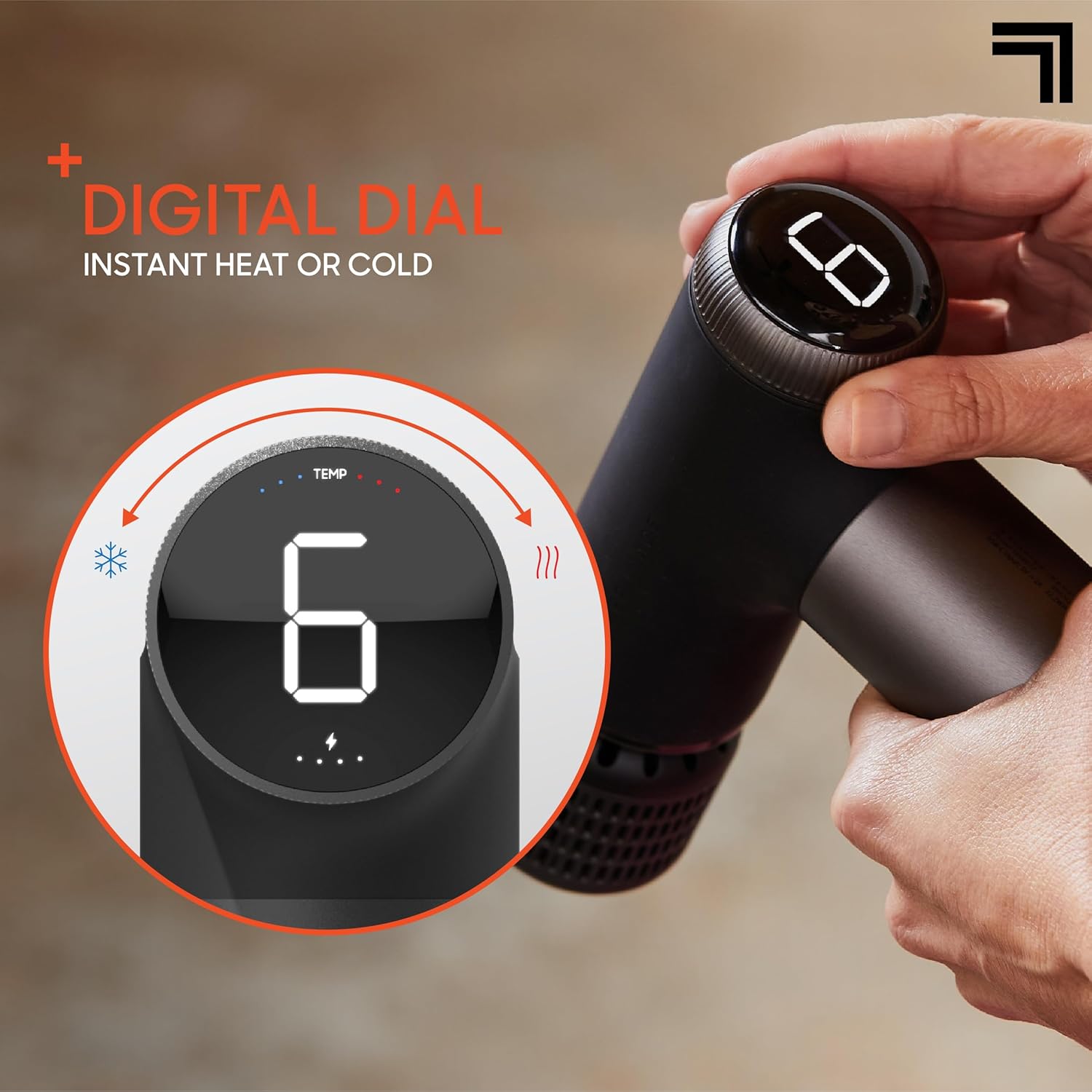 Sharper Image® Powerboost® Pro+ Pistola de masaje compacta de tejid...