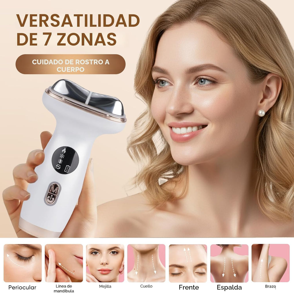 Dispositivo facial de microcorriente con terapia de luz roja \u2013...