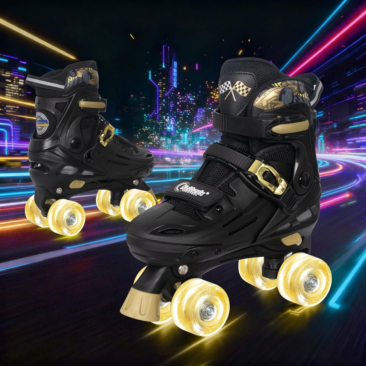 Nattork - Patines ajustables para niños, chicos y chicas adolescent...