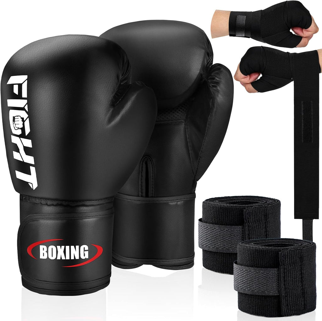Guantes de boxeo para hombres y mujeres, guantes de entrenamiento p...