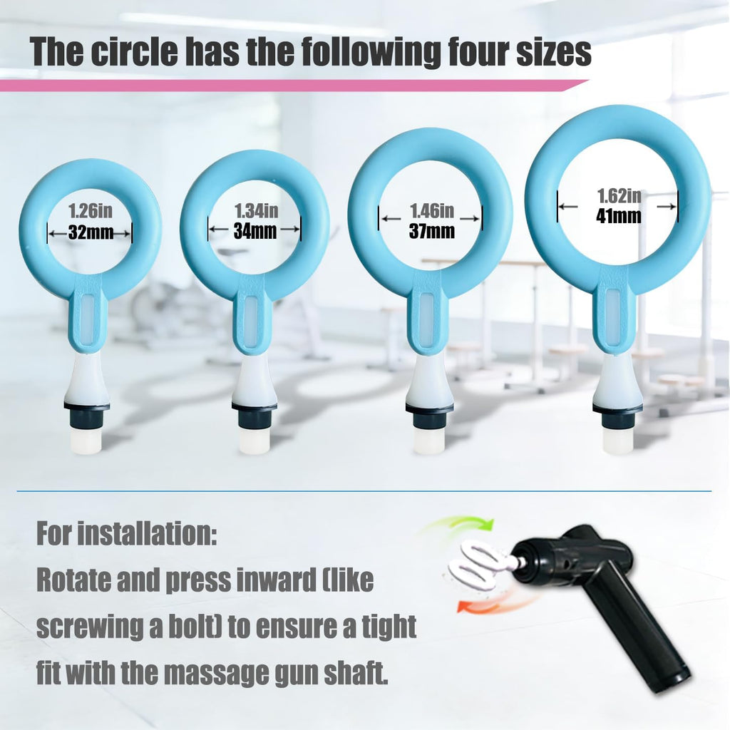 XiaoYilan Massage Gun Head Attachment for 12-19mm Shaft, Replaceabl...