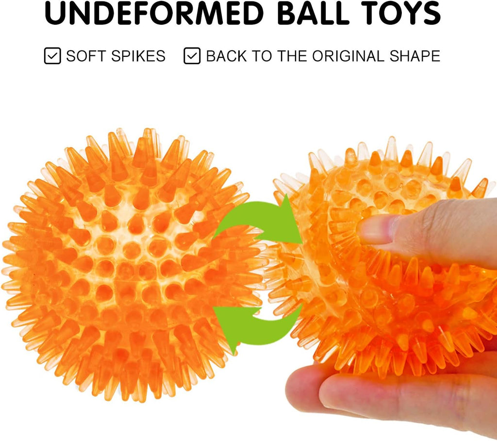 SHARLOVY Bolas chirriantes para mascotas y cachorros pequeños, paqu...