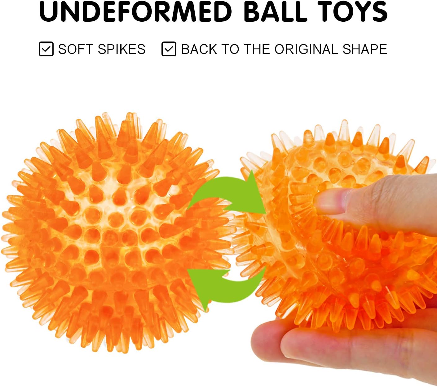 SHARLOVY Bolas chirriantes para mascotas y cachorros pequeños, paqu...