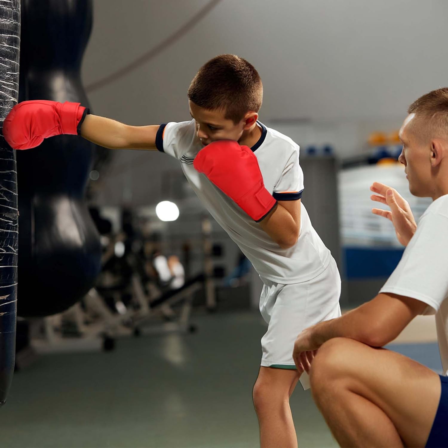 Micnaron 2 pares de guantes de boxeo para hombres y mujeres, guante...
