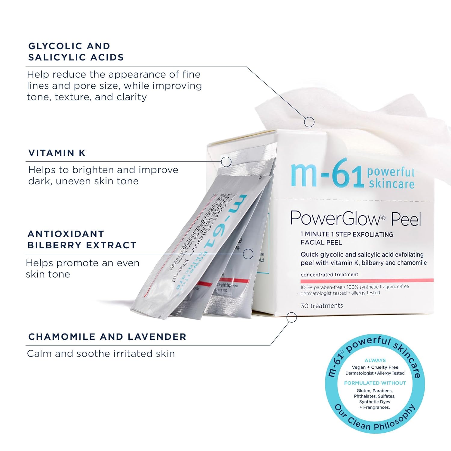 Tratamientos M-61 Power Glow Peel, tamaño 10 tratamientos