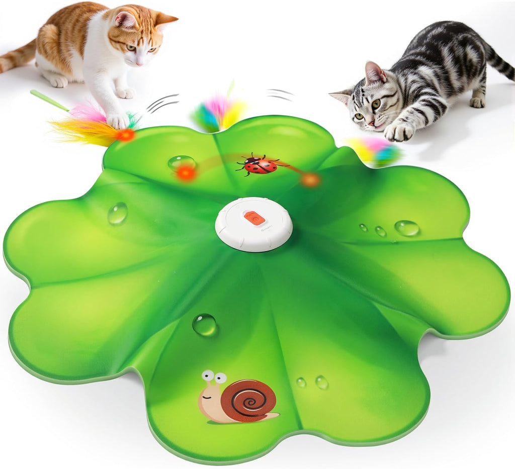 FEELNEEDY Juguetes recargables para gatos, Juego de Escondite 2 en...