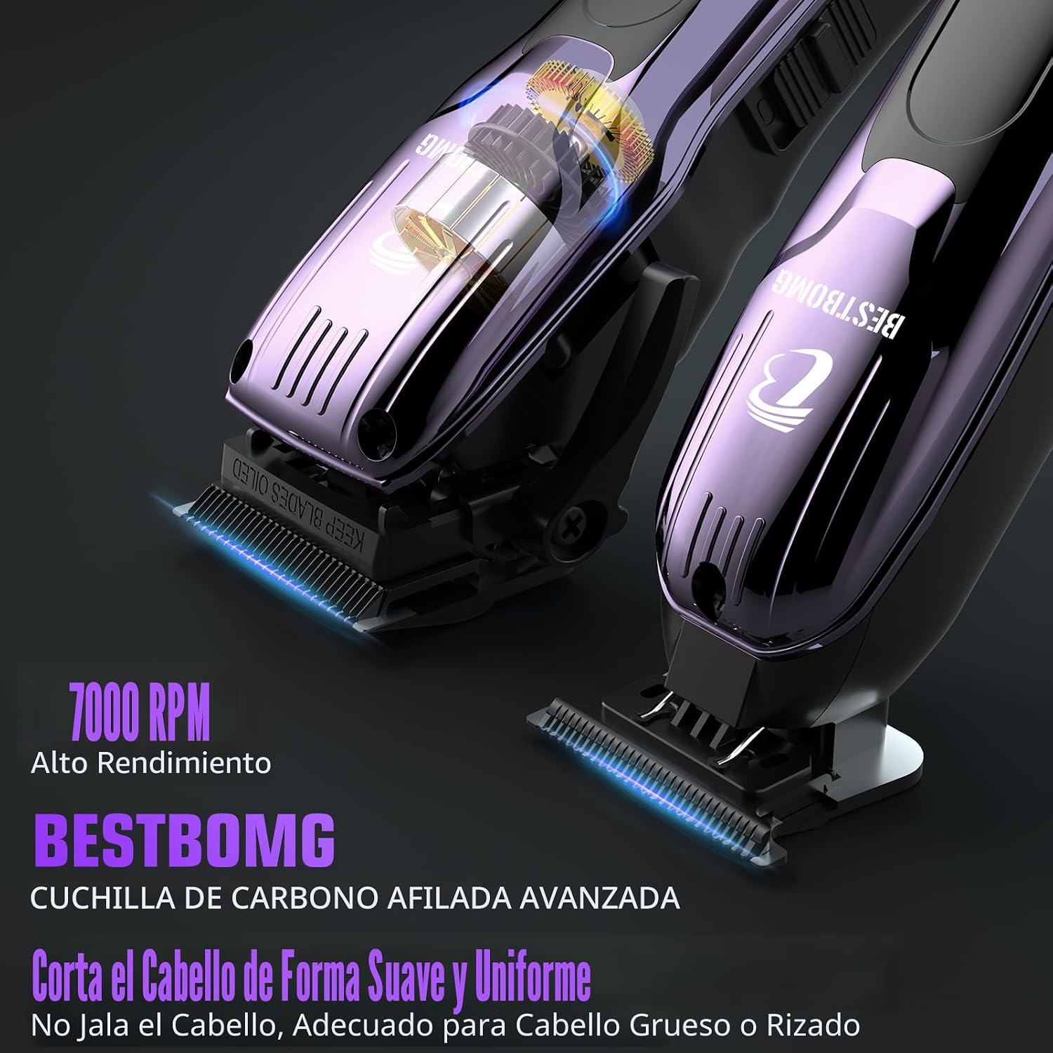 BESTBOMG® - Cortapelos para hombres profesionales, kit de corte de...
