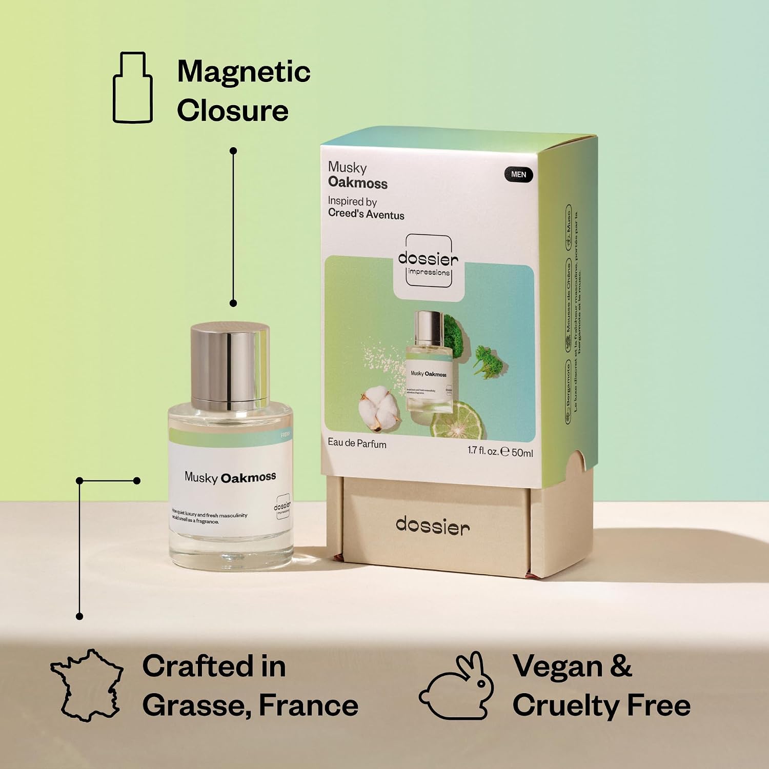 Dossier - Musky Oakmoss - Eau de Parfum - Inspirado en Creed's...