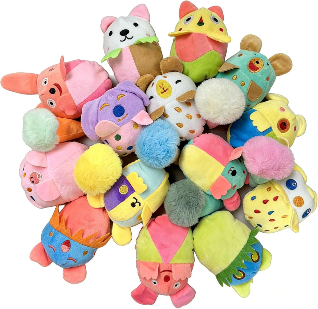 GZQKUSO Paquete de 20 juguetes chirriantes para cachorros de peluch...