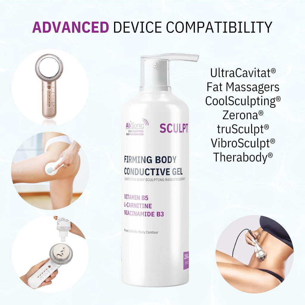 Absonic Sculpt - Gel conductor de cavitación reafirmante, gel tonif...