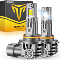 Termitor Bombillas LED 9012 para faros delanteros, brillo de 120,00...