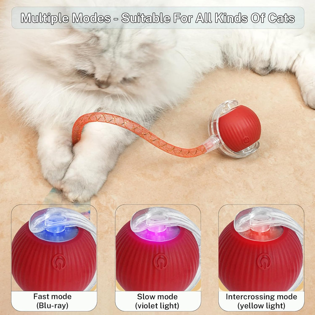 Yaruiguang Nuevo Juguete de Pelota para Gatos Mejorado - Speedy Tai...