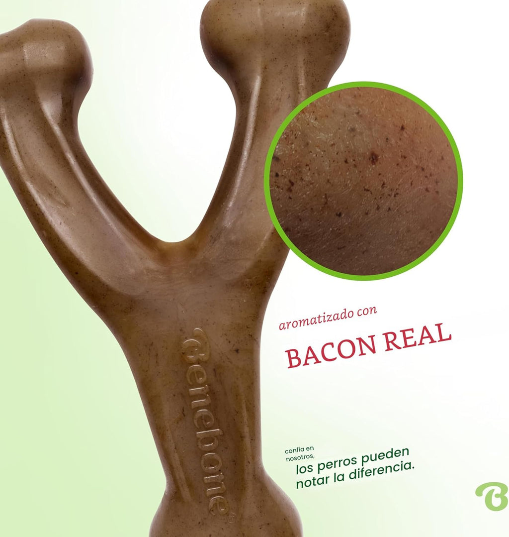 Benebone Wishbone - Juguete masticable duradero para perros mastica...