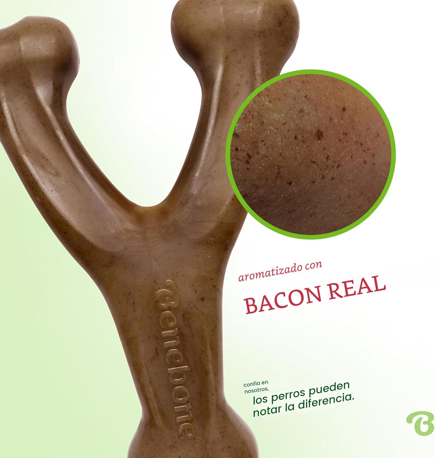 Benebone Wishbone - Juguete masticable duradero para perros mastica...