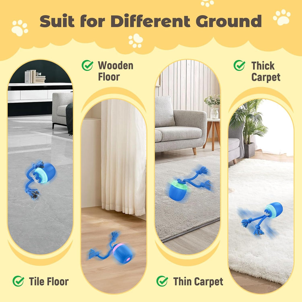 COPHCY Juguetes interactivos para perros, juguete automático para p...