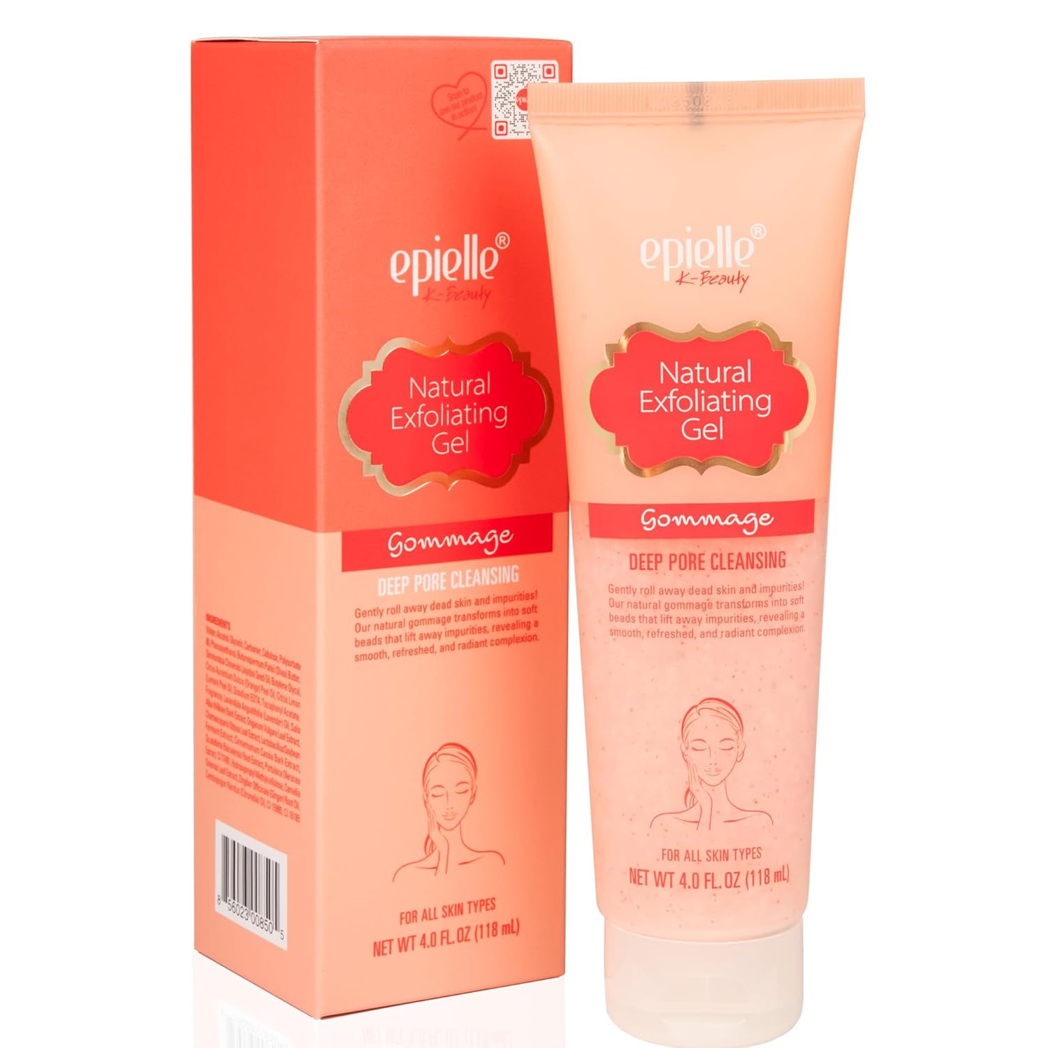 Epielle Gommage - Gel exfoliante facial suave para piel clara y rad...