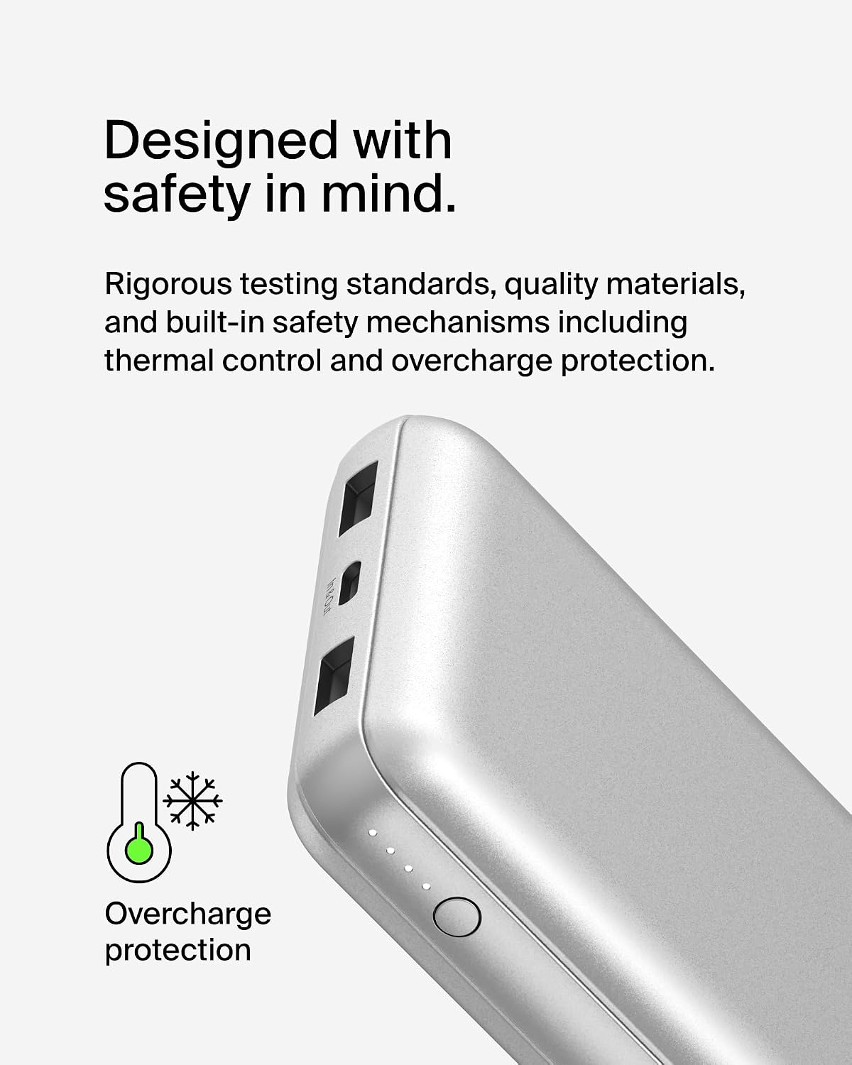 Belkin Cargador portátil, cargador de batería USB-C de 20000 mAh co...