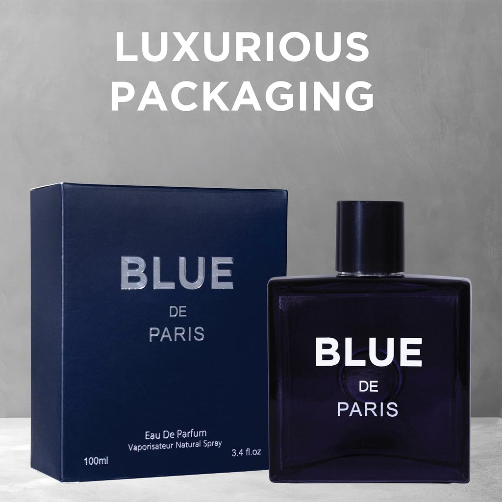 Blue De Paris para Hombre - 3.4 fl. oz. 100ml Perfum Masculino con...