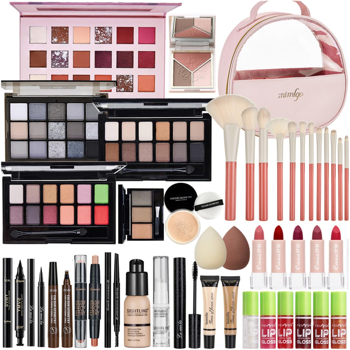 Kit de maquillaje todo en uno, kit de maquillaje de viaje, juego de...