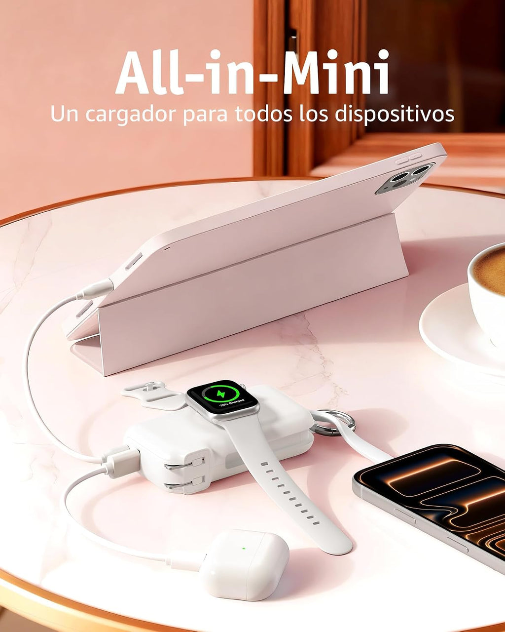 RORRY Flow Cargador portátil, batería externa de 10000 mAh y 40 W d...