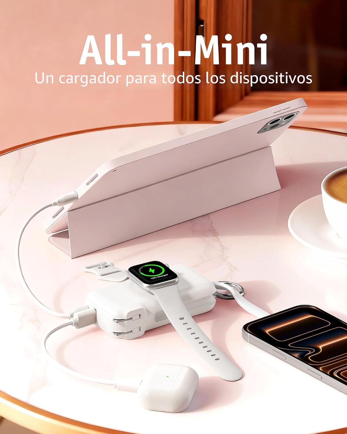 RORRY Flow Cargador portátil, batería externa de 10000 mAh y 40 W d...