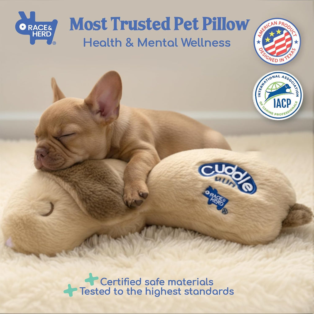 Race&amp;Herd CuddleBun - Juguete para cachorros con latido del cor...