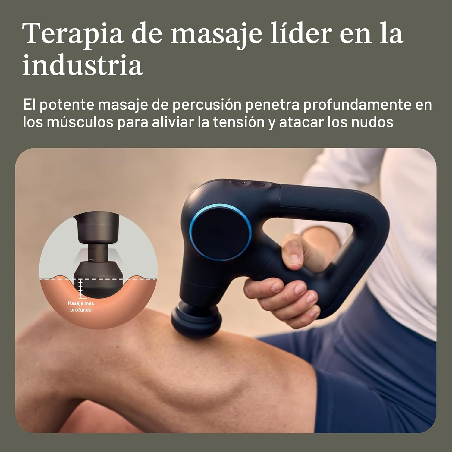 TheraGun Therabody Prime Plus - Potente pistola de masaje térmica p...
