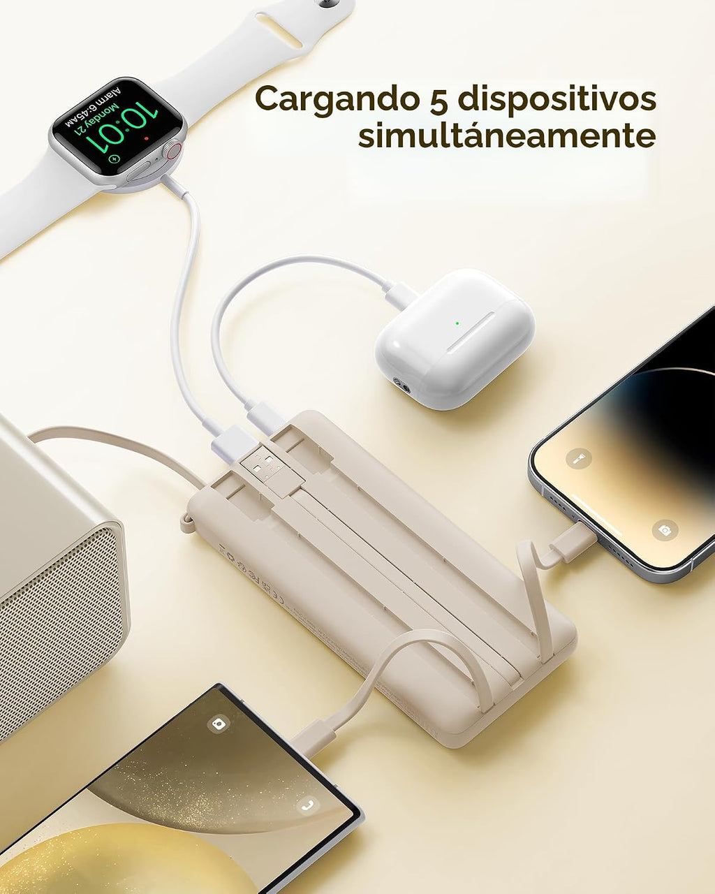 VRURC Cargador Portátil Banco de Energía, Paquete de Batería de 100...