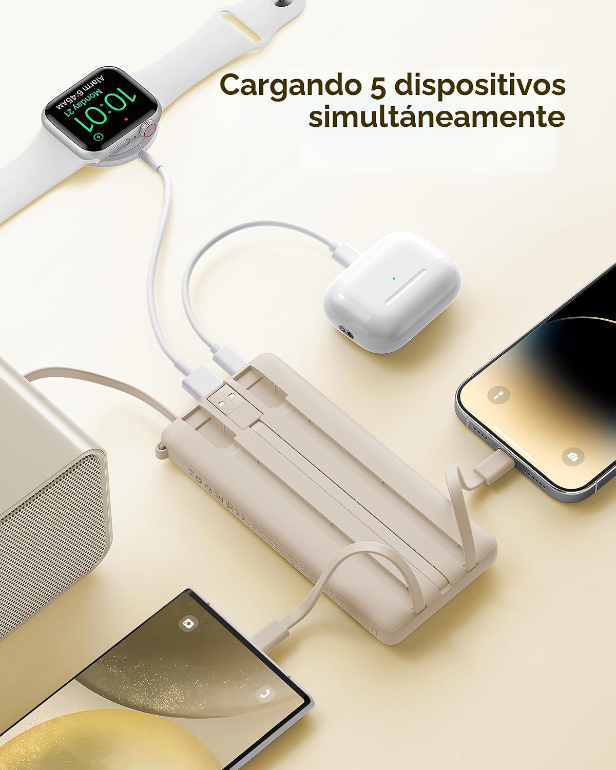 VRURC Cargador Portátil Banco de Energía, Paquete de Batería de 100...