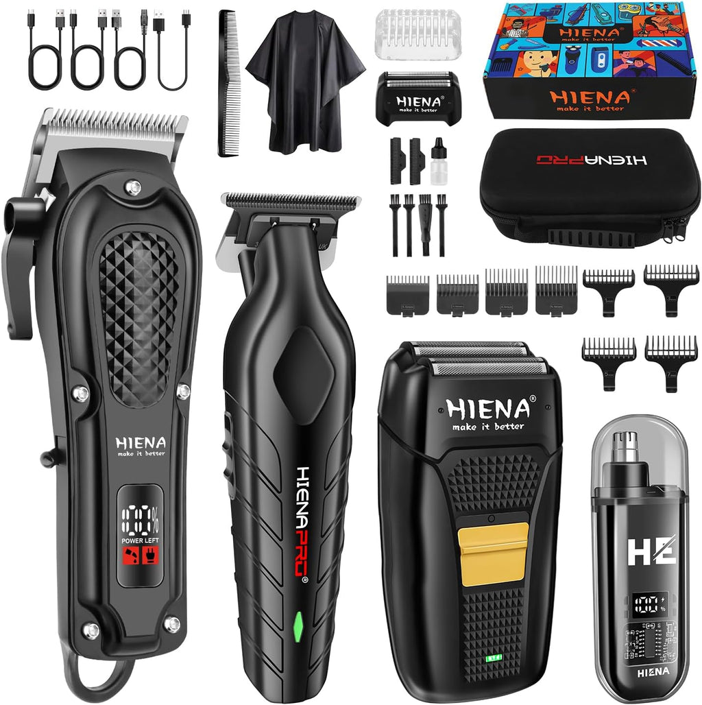 HIENA PRO Set de cortapelos profesional para hombres, set de cortap...