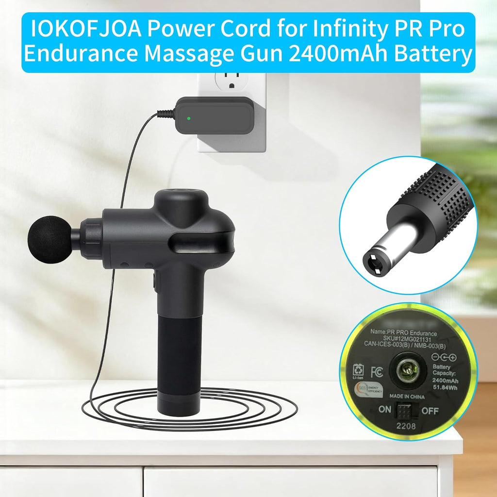 IOKOFJOA Cable de alimentación adaptador de 24 V CA\/CC para Infini...