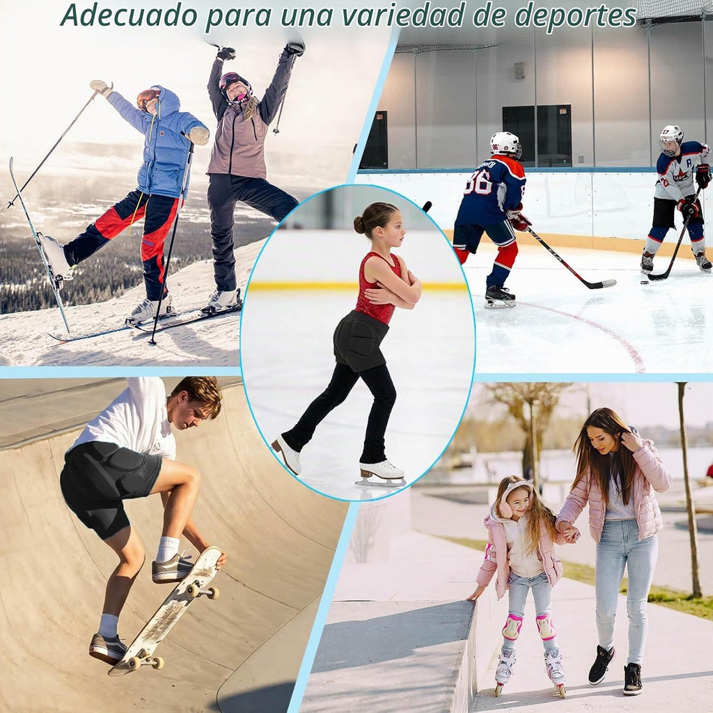 HIPS - Pantalones cortos acolchados para niños, con almohadillas pr...