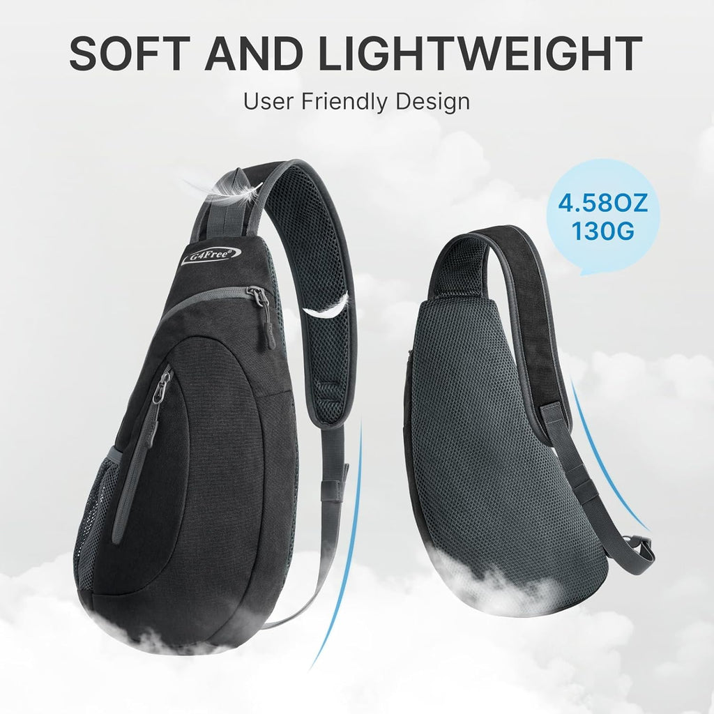 G4Free Bolso bandolera para hombres y mujeres, mochila cruzada pequ...