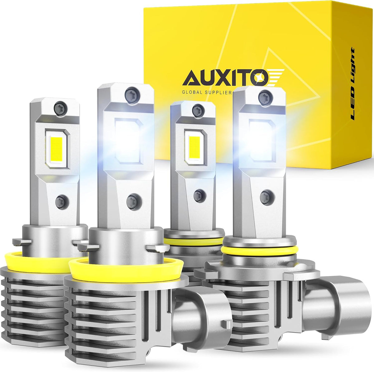AUXITO Bombillas LED 9005\/HB3 H11\/H8\/H9, 50000LM brillante 6500K...