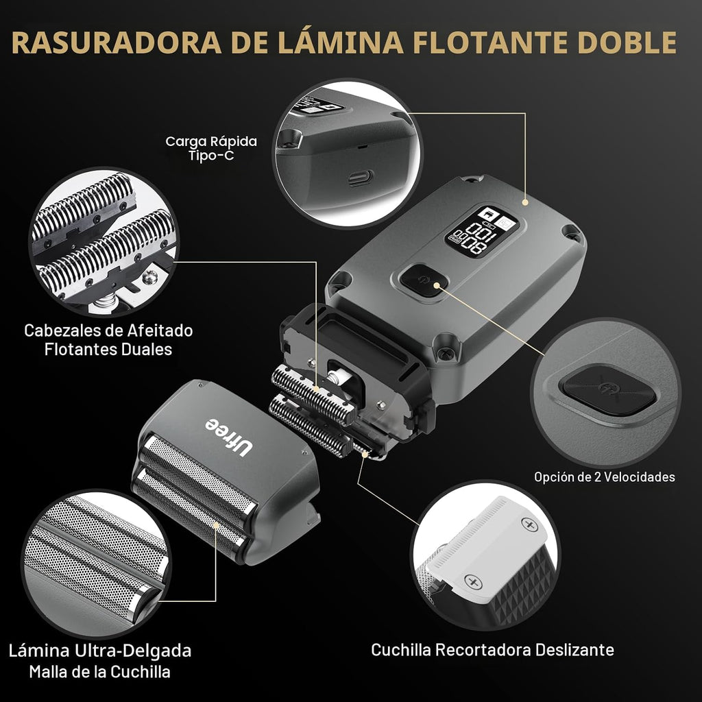 Ufree - Cortapelo para hombres profesional, recortador de barba y a...