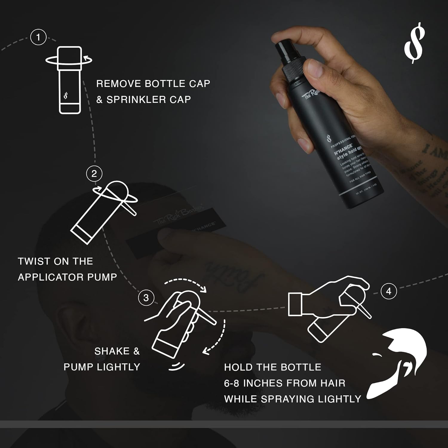 The Rich Barber N'hance Pro Barber Kit II - Juego de peinado 4...