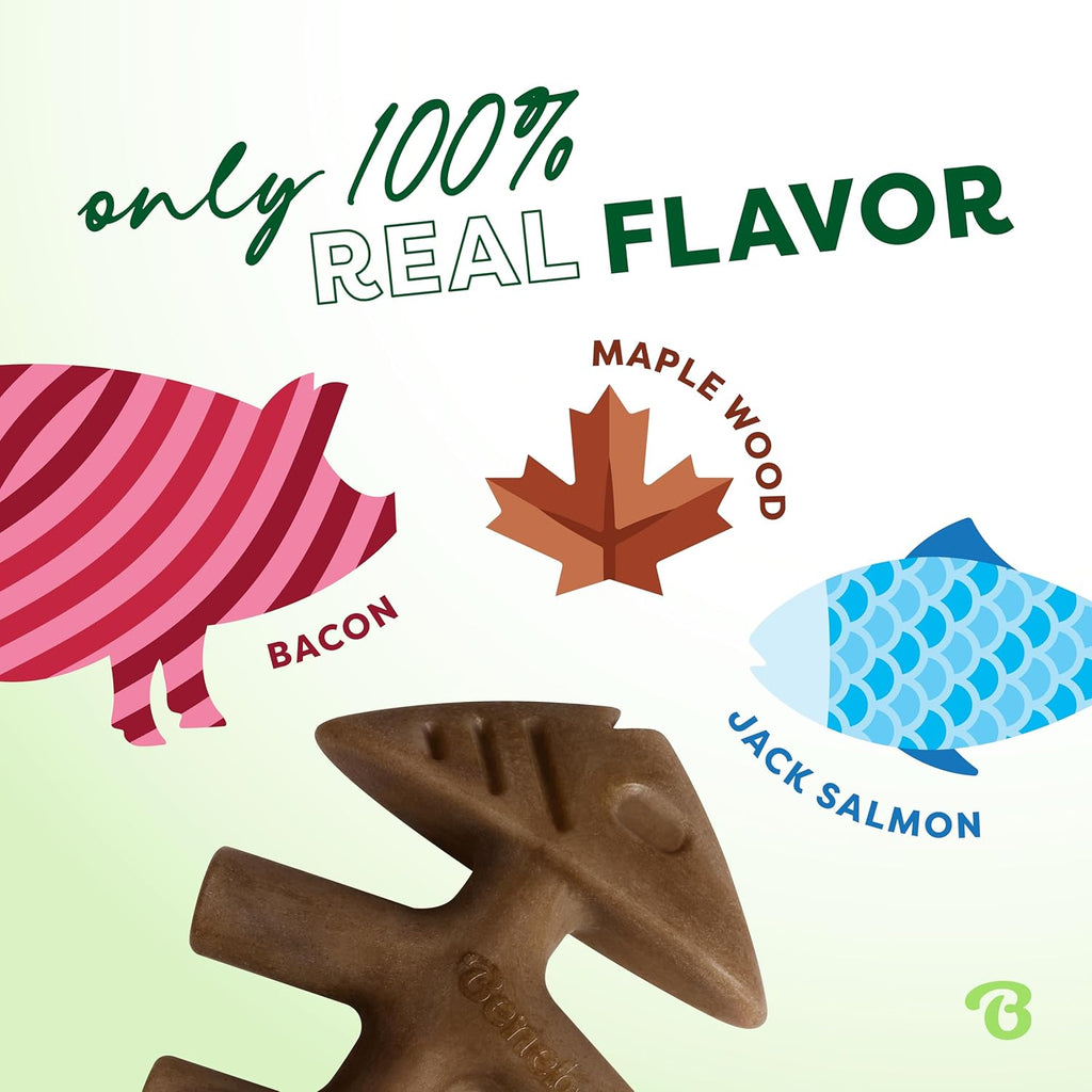 Benebone - Paquete de 4 juguetes masticables grandes para perros pa...