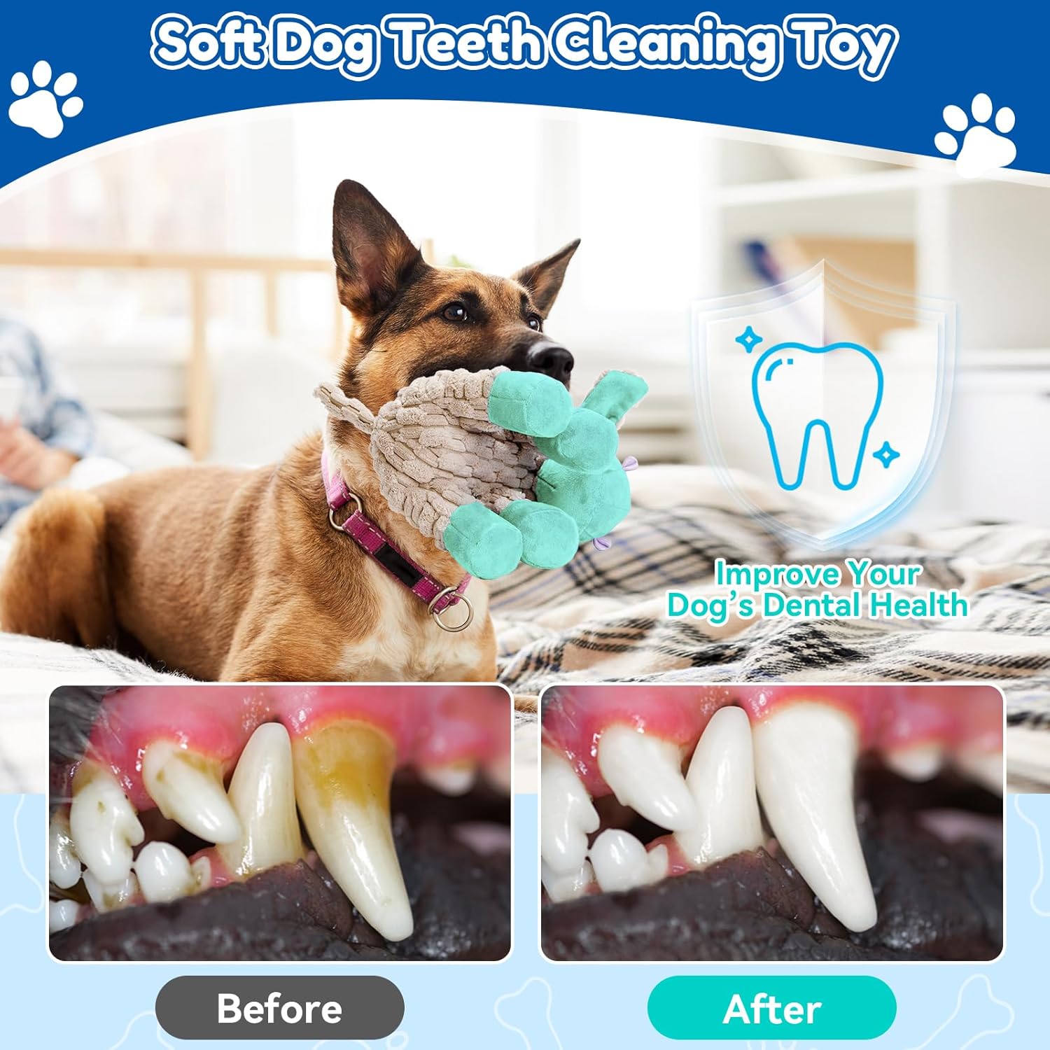 loncoldy Juguetes para perros, juguetes interactivos para perros, j...
